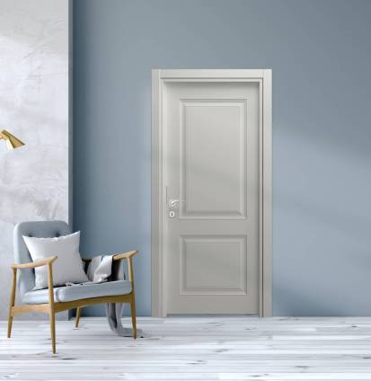 loft and vintage interior of living room, Blue armchairs on white flooring and blue wall  ,3d rendering